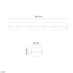 ESTANCO POLICARBONATO PARA 2 TUBOS T8 60 CMS - Imagen 3