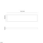 PANEL CIELO MODULAR 1.212X150 36W 3000K / 4300K / 6000K BORDE BLANCO - Imagen 4