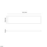 PANEL CIELO MODULAR 1.212X300 36W 3000K / 4300K / 6000K BORDE BLANCO - Imagen 4
