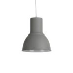 LÁMPARA COLGANTE GRIX GRIS 1xE27