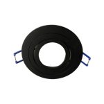 FOCO EMPOTRADO PARA GU10 NEGRO ABATIBLE
