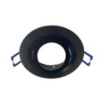 FOCO EMPOTRADO PARA GU10 NEGRO BRILLO ABATIBLE