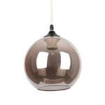 LÁMPARA COLGANTE ESMOUKER VIDRIO GRIS 1XE27