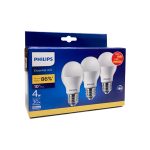 PACK DE 3 AMPOLLETAS LED PHILIPS 4W 3000K - Imagen 2