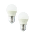 PACK DE 2 AMPOLLETAS LED PHILIPS 4W 3000K