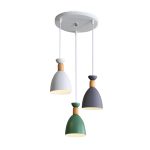LUMINARIA COLGANTE TRIO TIPO VERTICAL BOWL COLORS 3XE27