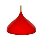LUMINARIA COLGANTE PLATE RED