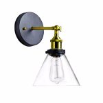 APLIQUÉ A MURO METAL VIDRIO 1XE27