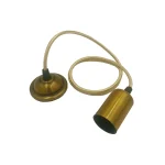 LÁMPARA COLGANTE TIPO CORDÓN DORADO