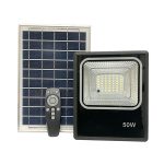 PROYECTOR DE ÁREA LED SOLAR 50W 6.500°K CON SENSOR
