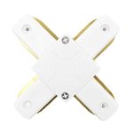 CONECTOR RIEL MONOFÁSICO "X" BLANCO
