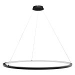 LUMINARIA COLGANTE TIPO ARO LED 56W 3.000ºK NEGRO