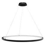 LUMINARIA COLGANTE TIPO ARO LED 40W 3.000ºK NEGRO
