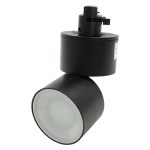 FOCO A RIEL MONOFÁSICO LED 12W NEGRO 3.000ºK
