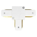 CONECTOR RIEL MONOFÁSICO "T" BLANCO