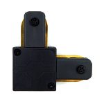 CONECTOR RIEL MONOFÁSICO "L" NEGRO