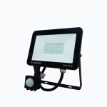 PROYECTOR DE AREA SLIM 30W 6500K 2700LM IP65 90LM/W CON SENSOR DE MOVIMIENTO CERTIFICACION SEC WS