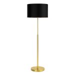 LÁMPARA DE PIE GOLD II 1XE27 NEGRO Y DORADO