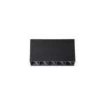 FOCO SOBREPUESTO LENS 5X2W 3.000°K NEGRO