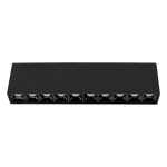 FOCO SOBREPUESTO LENS 10X2W 3.000°K NEGRO