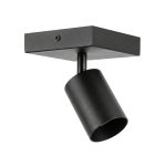 LUMINARIA TIPO APLIQUE NEGRA PARA 1XGU10