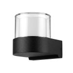 APLIQUÉ NEGRO A MURO LED EXTERIOR 7W 3.000ºK