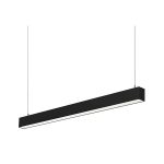 LUMINARIA LINEAL COLGANTE LED 18W 3.000°K NEGRO 120CM