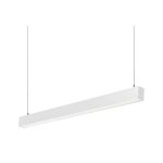 LUMINARIA LINEAL COLGANTE LED 18W 3.000°K BLANCO 120CM