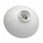 BASE REDONDA BLANCA PARA AMPOLLETA BASE E27