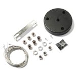 SET DE PIOLAS PARA COLGAR PLAFONES XL NEGRO