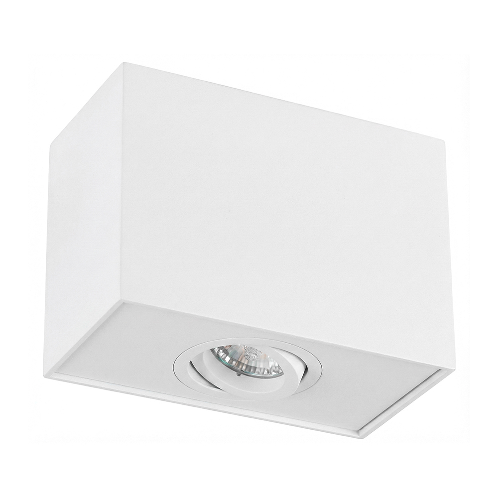APLIQUÉ A CIELO RECTANGULAR BLANCO 1XGU10 BASCULANTE
