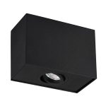 APLIQUÉ A CIELO RECTANGULAR NEGRO 1XGU10 BASCULANTE