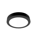 PLAFÓN LED REDONDO 6W 3.000°K NEGRO